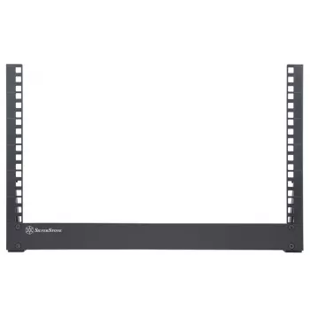 Rackmount atvērtais rāmis 6U 19 collu SILVERSTONE SST-RK06U-OF galda plaukts sudraba