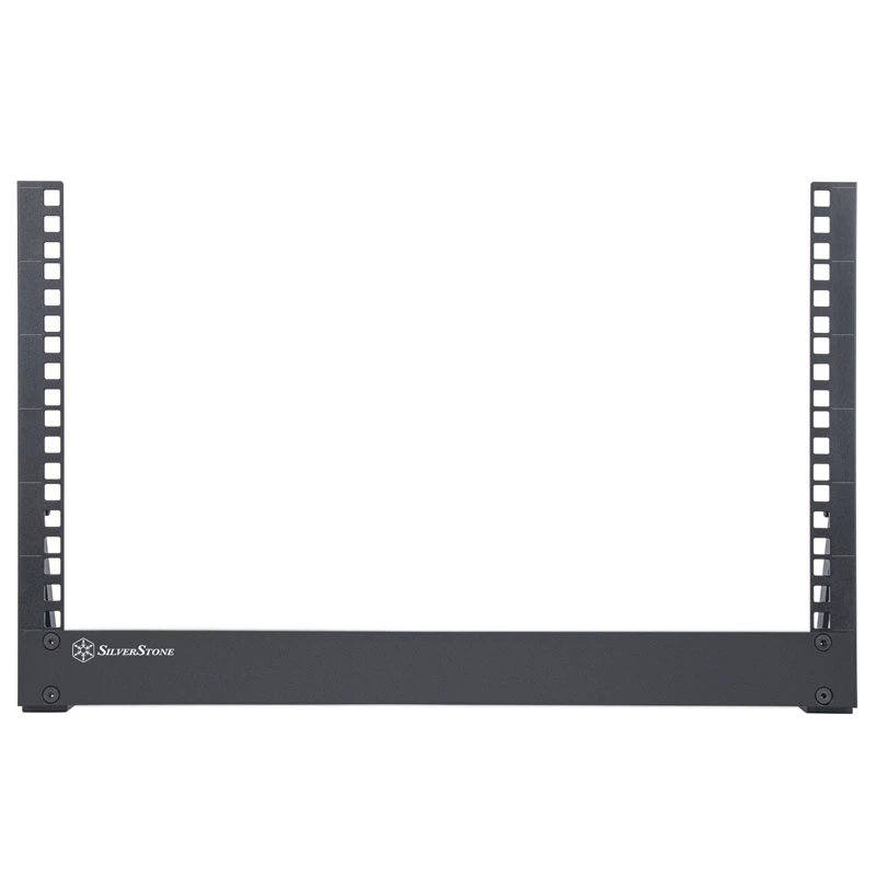 Rackmount atvērtais rāmis 6U 19 collu SILVERSTONE SST-RK06U-OF galda plaukts sudraba
