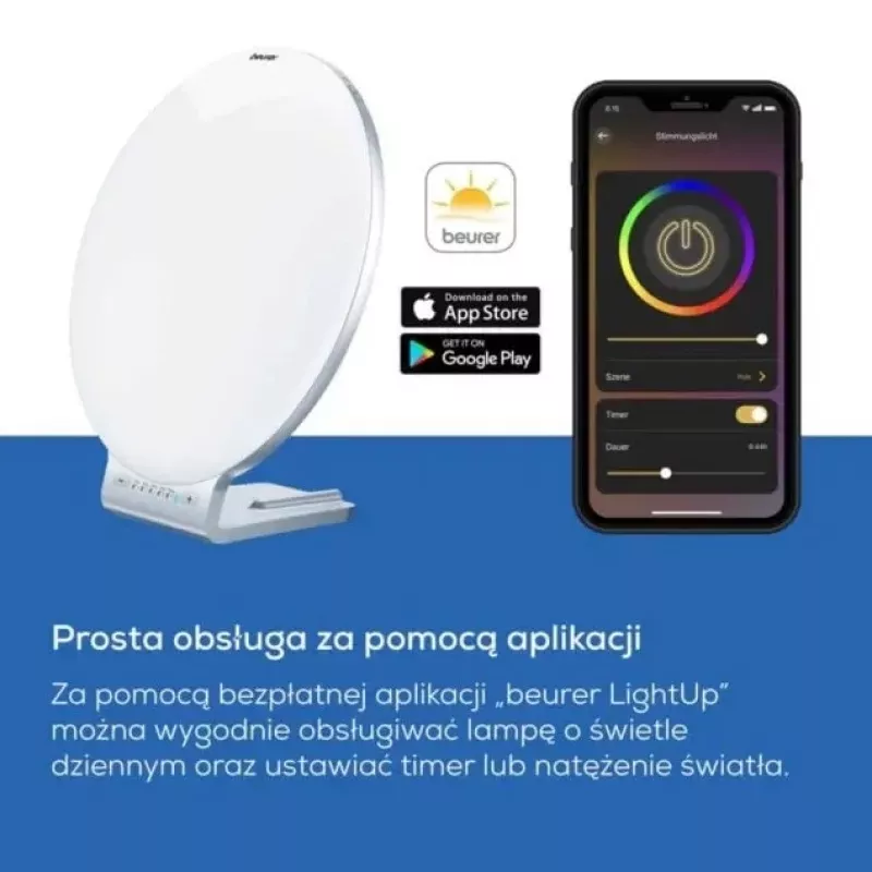 Gaismas terapijas lampa Beurer TL100 — 10 000 luksi, enerģiju taupošs dizains