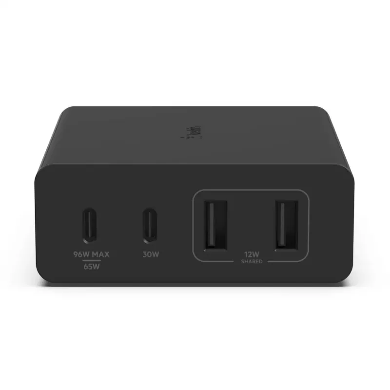Lādētājs Belkin WCH010vfBK iekštelpu maiņstrāvas ātrā uzlāde 2 USB Type-C melns
