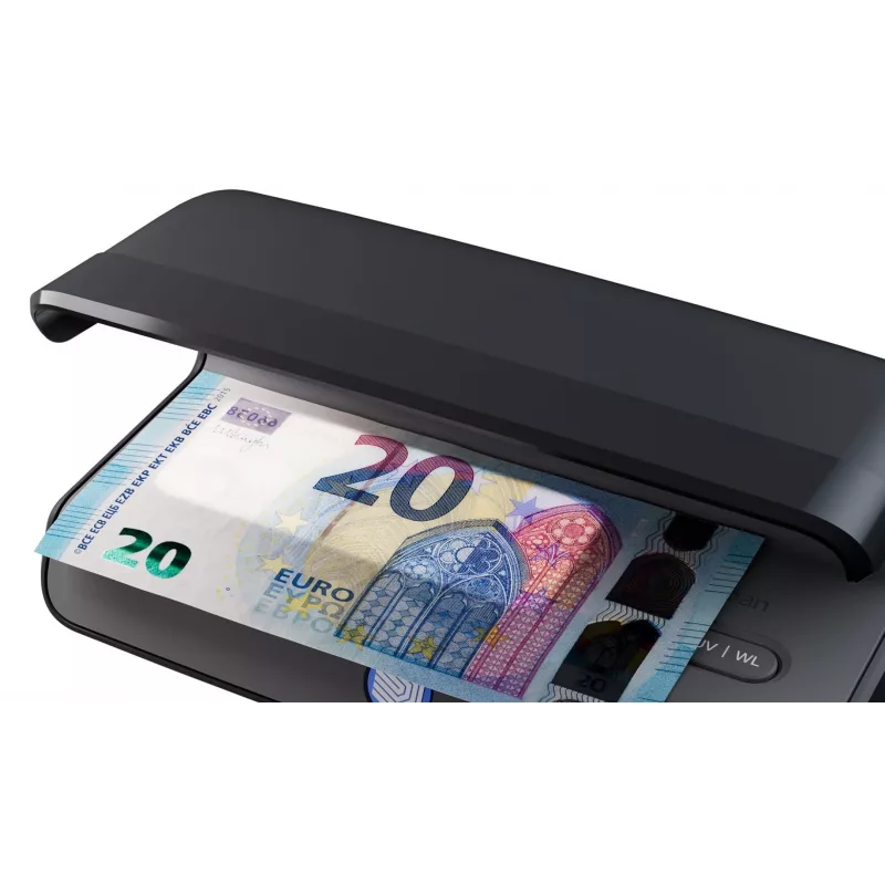 Viltotu banknošu detektors Safescan 131-0723 melns, vairāku valūtu UV