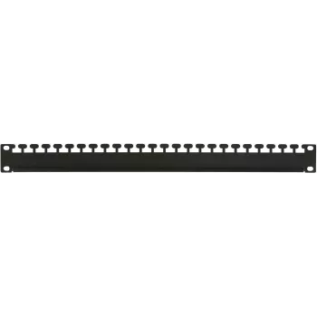 Kabeļu pārvaldības panelis LOGON RAO305BL Melns Metāla 48.3 cm