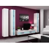 TV statīvs cama meble VIGO NEW 30/180/40, balta spīdīga virsma, skaidu plātne, 1800×400×300 mm