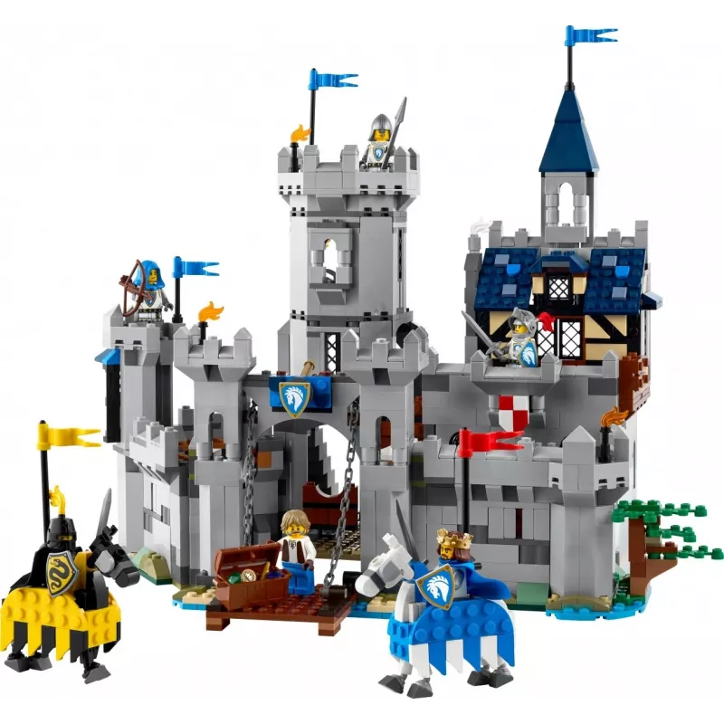 Konstruktors LEGO Creator 3-in-1 Viduslaiku bruņinieku pils komplekts 31168 — 1371 detaļas, 6 minifigūras, vecumam 9+