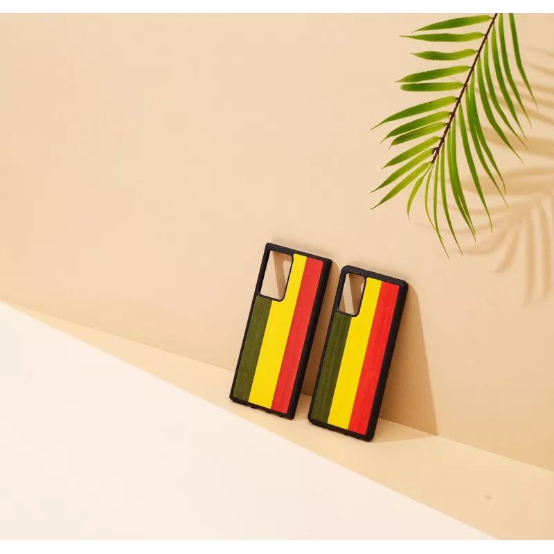Viedtālruņa maciņš man and wood Galaxy Note 20 reggae melns