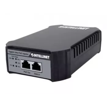 Intellinet Gigabit PoE++ inžektors, viens 95 W ports, atbilst IEEE 802.3bt (4PPoE), plastmasas korpuss, pie sienas stiprināma iespēja