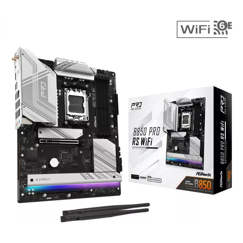 ASRock B850 Pro RS WiFi AM5 ATX mātesplate