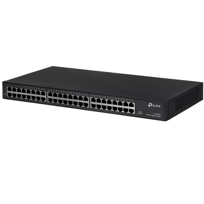 TP-Link TL-SG1048 Nepārvaldāms Gigabitu Ethernet (10/100/1000) 1U Melns