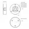 Dahua PFA130-E-B stiprinājuma adapteris, melns