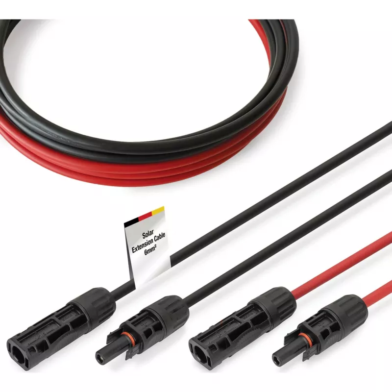 Kabelis Digitus DK-SCEC66-0030 6 mm² 3 m MC4 Melns Sarkans
