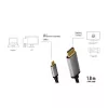 LogiLink CUA0100 Kabeļa savienotāju adapteris DisplayPort USB 3.2 Gen1 Type-C 1,8 m Melns Pelēks