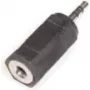 Kabeļa savienotāja adapteris e+p GS 34 2,5 mm stereo (vīr.) uz 3,5 mm stereo (siev.) melns