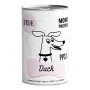 Mitrā suņu barība PAKA ZWIERZAKA Pepe Duck 400 g — pieaugušiem suņiem, pīles garša, bundža, bez glutēna/sojas/cukura