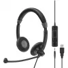 EPOS | SENNHEISER IMPACT SC 75 USB MS austiņas ar vadu, galvas saite, savienojums/Mūzika USB Type-A, melna