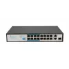 Switch Extralink VIRTUS V3 Unmanaged L2 16x Fast Ethernet (10/100) PoE 1U Melns