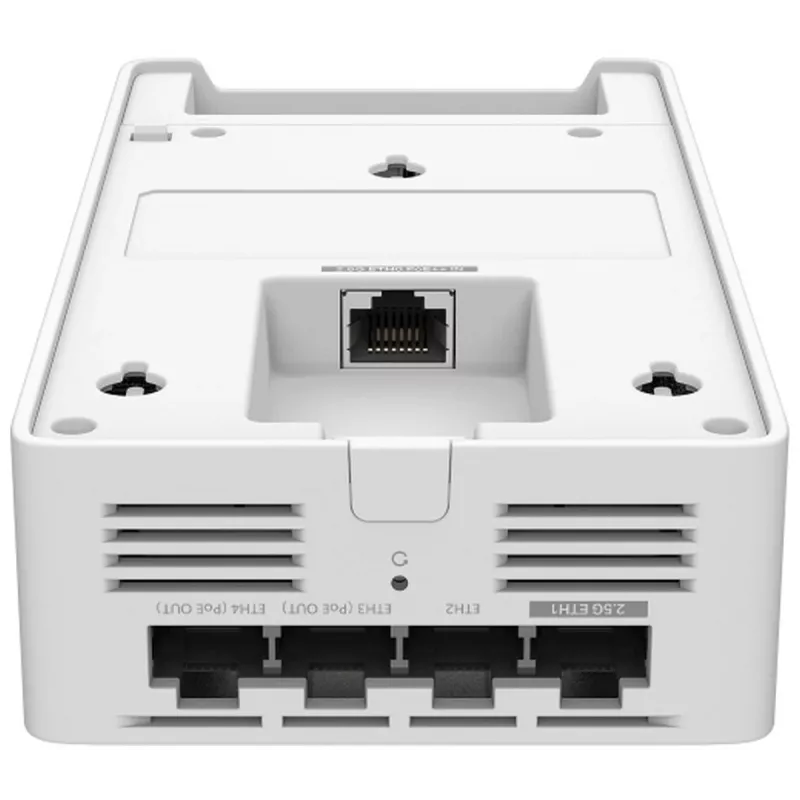 Bezvadu piekļuves punkts TP-LINK EAP775-Wall 9300 Mbit/s, trīsjoslu 2,4/5/6 GHz, 5x RJ-45, PoE, balts