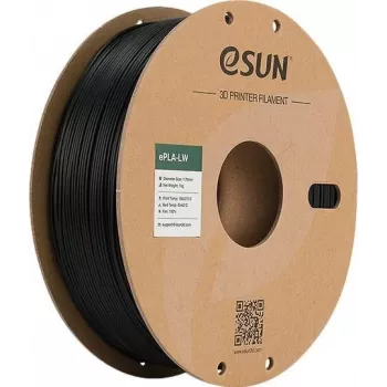 PLA LW 1,75mm Melns 1kg ESUN 3D FILAMENT (PLA-LW175B1P1)