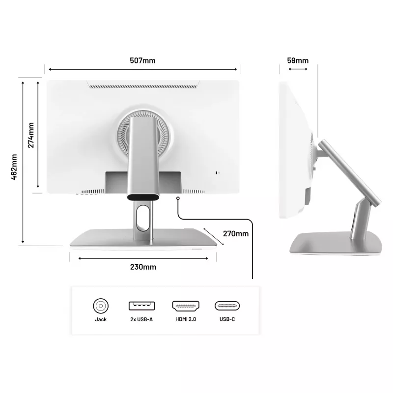 JAPANNEXT FHD skārienekrāna monitors 54,61 cm (21,5 inch) 1920x1080 pikseļi, IPS panelis, 8 ms, 75 Hz, AMD FreeSync, HDMI, skārienekrāns (JN-IPS2152FHDR-C65W-FLD-T)