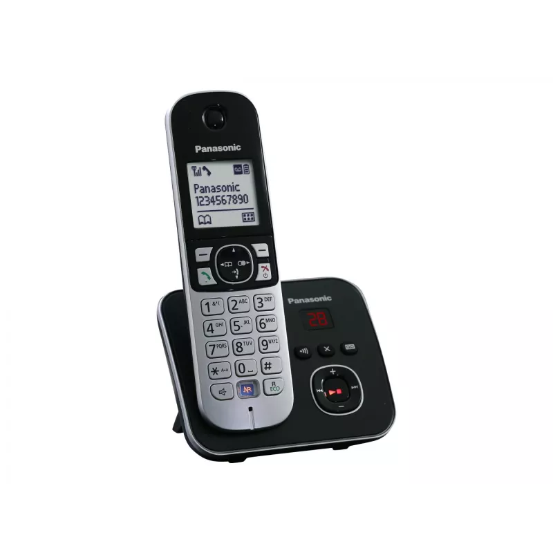 DECT telefons Panasonic KX-TG6821GB, melns