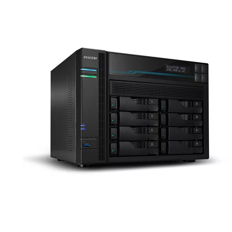 Asustor AS6508T NAS Tornis Intel Atom® C3538 8 GB DDR4 0 TB ADM Melns