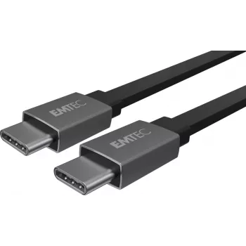 USB kabelis Emtec T700C2 1.2m USB C melns