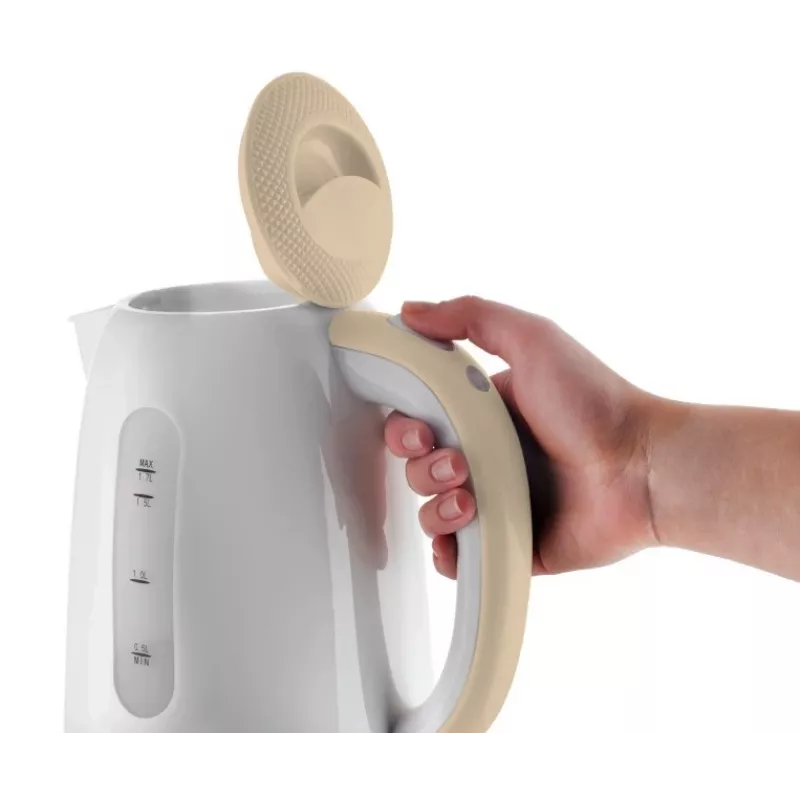 Elektriskā tējkanna Concept Solution RK2331 — 1,7 L, 2200 W, bēša/balta