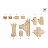 BRIO 33307 koka sliežu ceļa paplašinājuma komplekts ar pārmijām un aksesuāriem, 11 detaļas