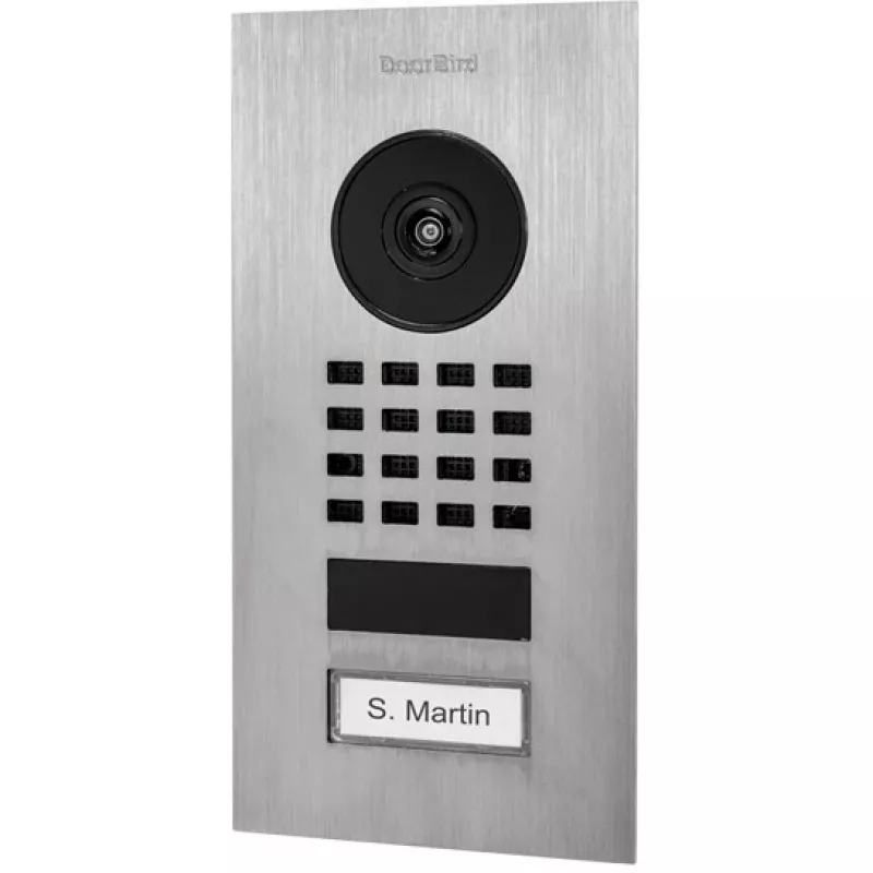 Video durvju zvana sistēma DoorBird D1101V nerūsējošais tērauds 1080p IR