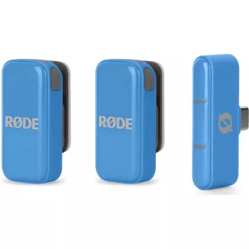Bezvadu lavaljēra mikrofons Rode Wireless Micro — zils (WIMICROCBLU)