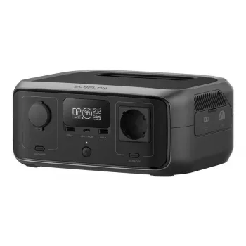 Pārnēsājama elektrostacija EcoFlow RIVER 3 UPS — LiFePO4 245 Wh, 300 W, 1 maiņstrāvas izeja, USB-A, USB-C, maiņstrāvas/saules/līdzstrāvas ieeja