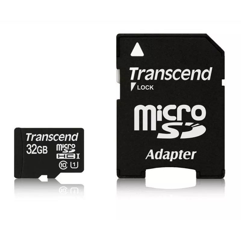 Atmiņas karte MICRO SDHC 32GB AR ADAPT/CLASS10 TS32GUSDU1 TRANSCEND