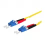 METZ CONNECT OpDAT komutācijas kabelis LC-D/LC-D OS2 1,5 m - 1,5 m - pilna dupleksa