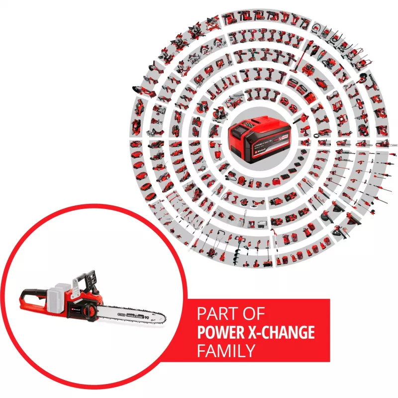Einhell GE-LC 36/35 Li-Solo melns, sarkans