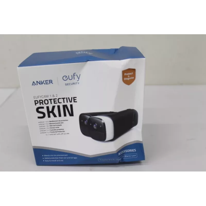 Silikona apvalku komplekts Anker Eufy 2 melns, paredzēts EufyCam EufyCam 2