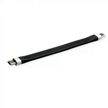 ROLINE 11.02.9054 USB kabelis 0,11 m USB 3.2 Gen 2 (3.1 Gen 2) USB C melns (11.02.9054)