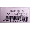 Drošības brilles UVEX LGL 29 — modelis 53/0/947/2216/UNI, melns rāmis
