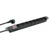 Rack Power Distribution Unit helos PROFESSIONAL 19 inch Offline UPS, pārsprieguma aizsardzība uzstādīšanai statnē