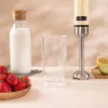 Rokas blenderis CECOTEC Power Mixer Retrodzeltena 1200MAX Cream&Crush, 1200 W, vairāki ātrumi, mīklas āķi un putotāji