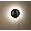 NeXtime pulkstenis 3094 Light It Up, Ø18.5 cm, apgaismojums, sienas, melns