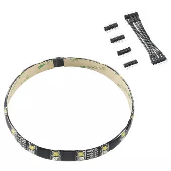 LED lente CableMod CM-LED-30-D30RGBW-R balta RGB 30 cm