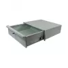 ALL-S0002060, atvilktņu bloks, pelēks, metāla, 3U, 19 collas, 440 mm