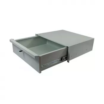 ALL-S0002060, atvilktņu bloks, pelēks, metāla, 3U, 19 collas, 440 mm
