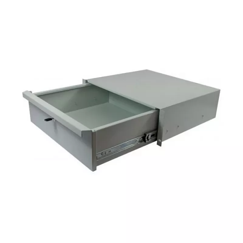 ALL-S0002060, atvilktņu bloks, pelēks, metāla, 3U, 19 collas, 440 mm