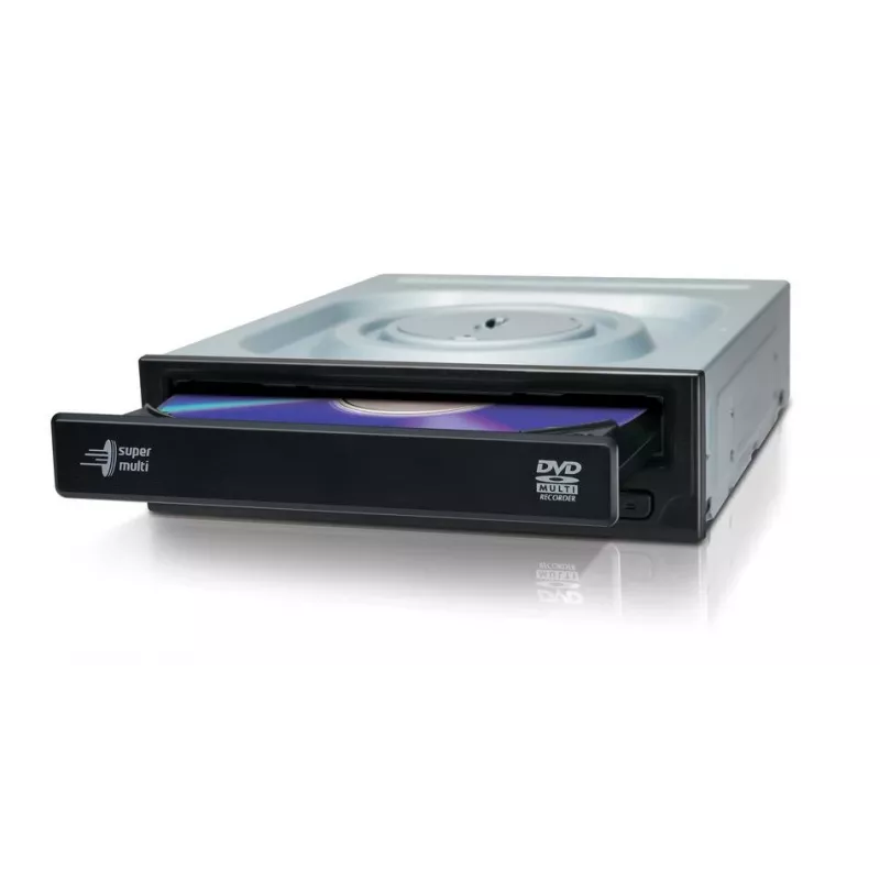 Iekšējais DVD±RW diskdzinis HITACHI Hitachi-LG Super Multi DVD-Writer GH24NSD6 paplātes ielāde melns SATA 24x DVD 48x CD 146×165×41,3 mm