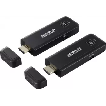 SpeaKa Professional SP-TR-450 HDMI bezvadu pārraides komplekts 50 m 30 Hz 3840 x 2160 pikseļi integrēta (SP-12883548)