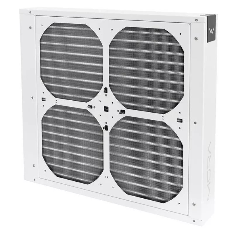 Radiatora ventilatora rāmis Watercool MO-RA IV 400 — saderīgs ar 200 mm ventilatoriem, balts