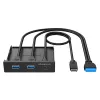 Iekšējo interfeisa karšu/adapteris GRAUGEAR G-MP01 Melna 102x102x25mm
