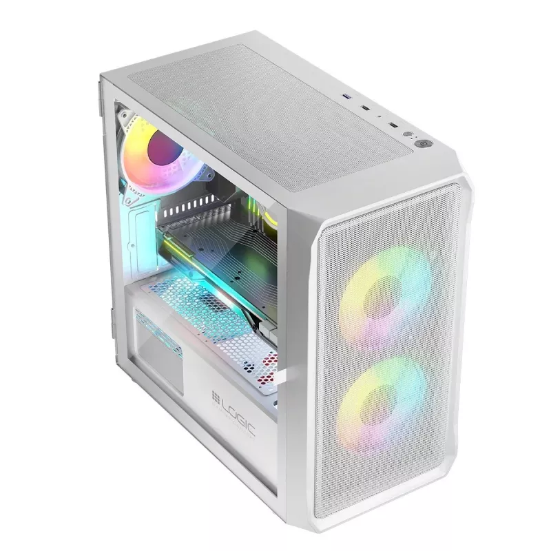 Logic PORTOS ARGB MINI USB 3.0 korpuss balts