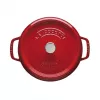 Viena katla Staub Cocotte 24 cm Ķiršu krāsa