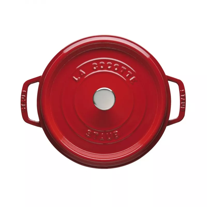 Viena katla Staub Cocotte 24 cm Ķiršu krāsa